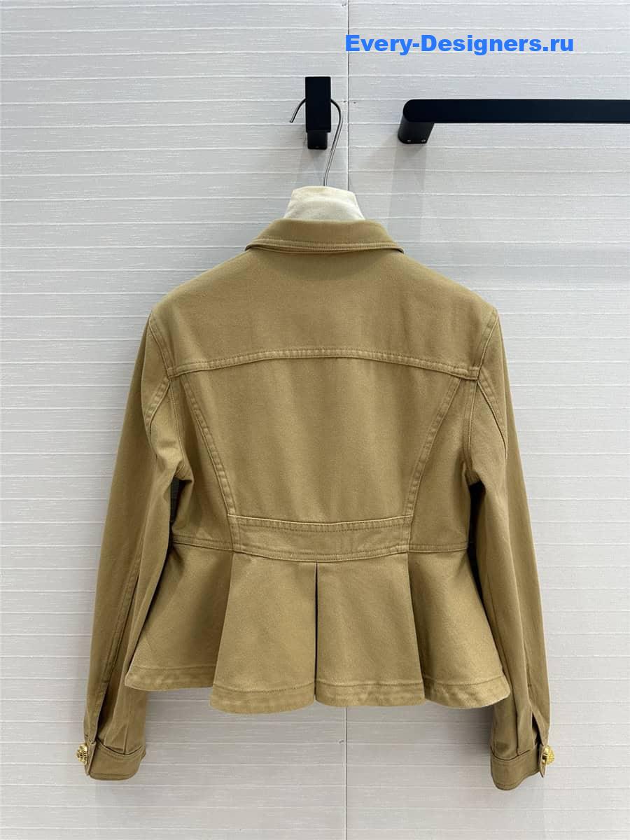 Balmain waist denim jacket