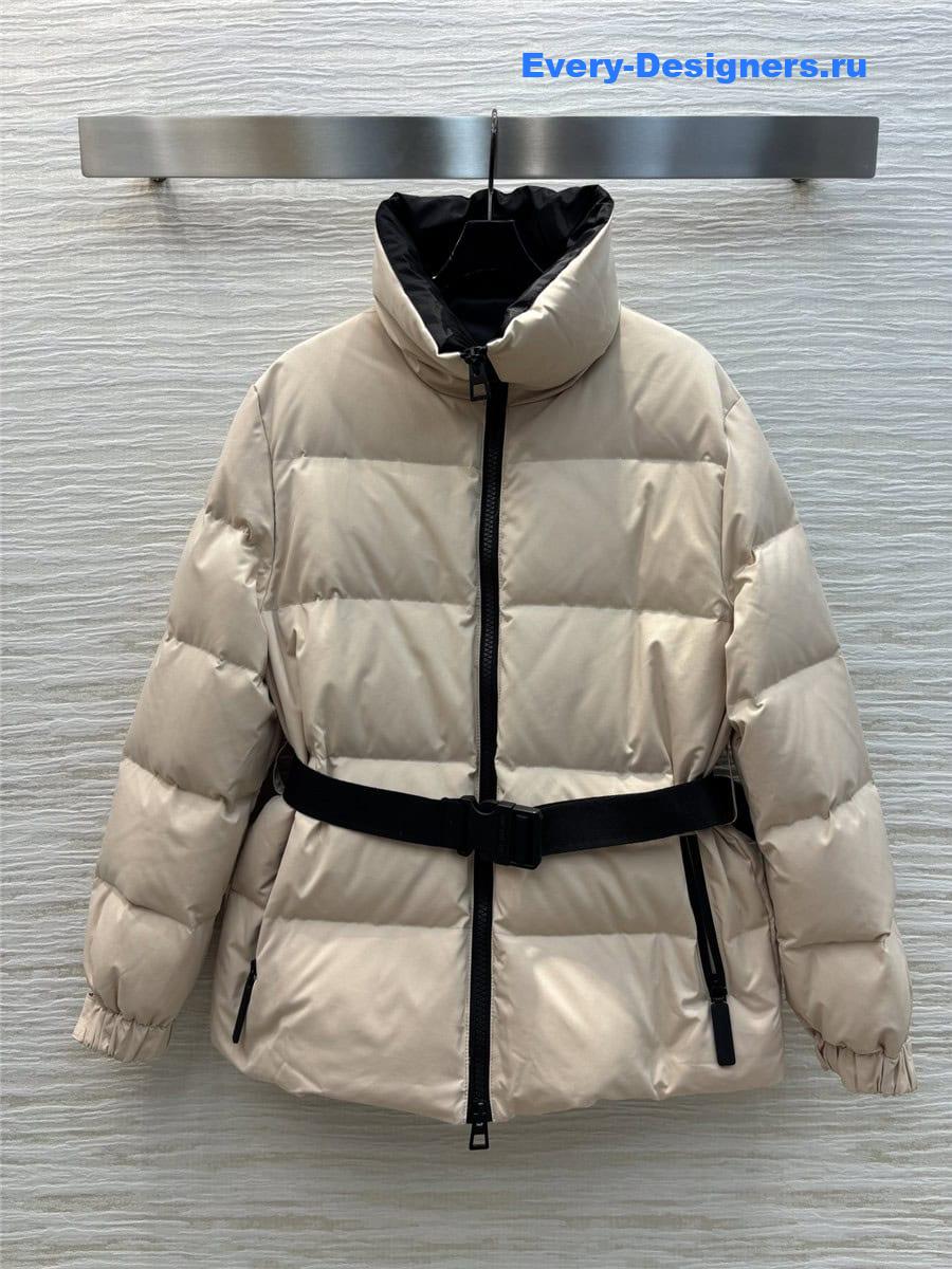 D10r stand collar belt down jacket