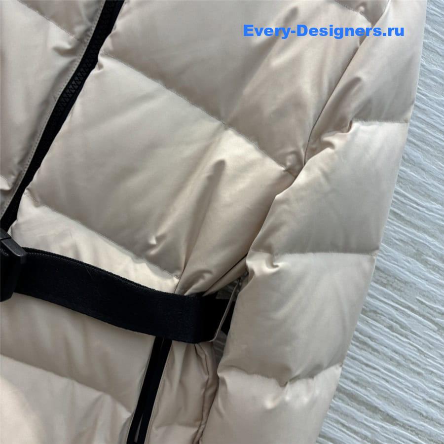 D10r stand collar belt down jacket