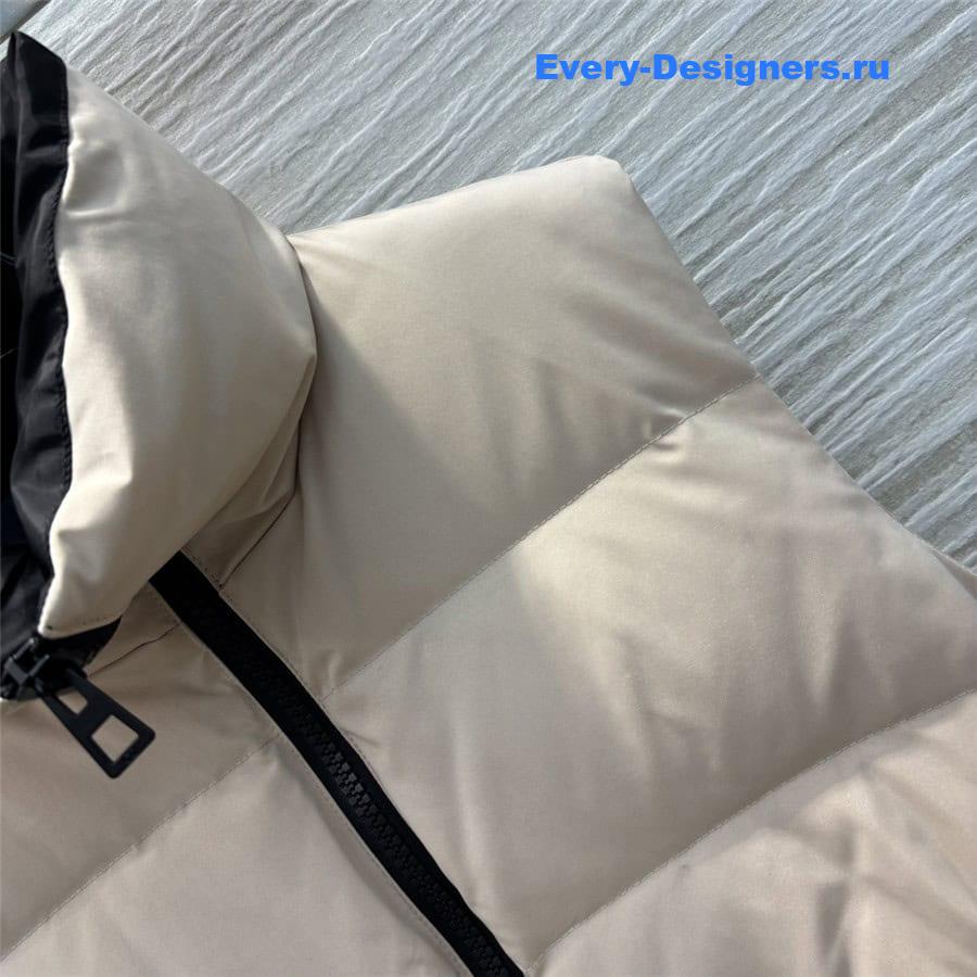 D10r stand collar belt vest down jacket