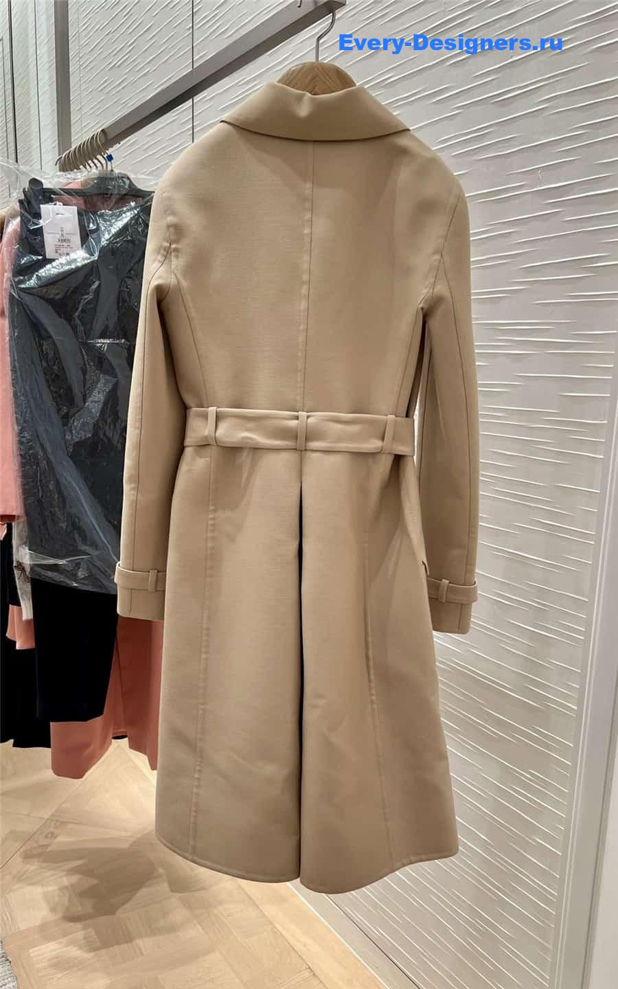 D10r double breasted long trench coat