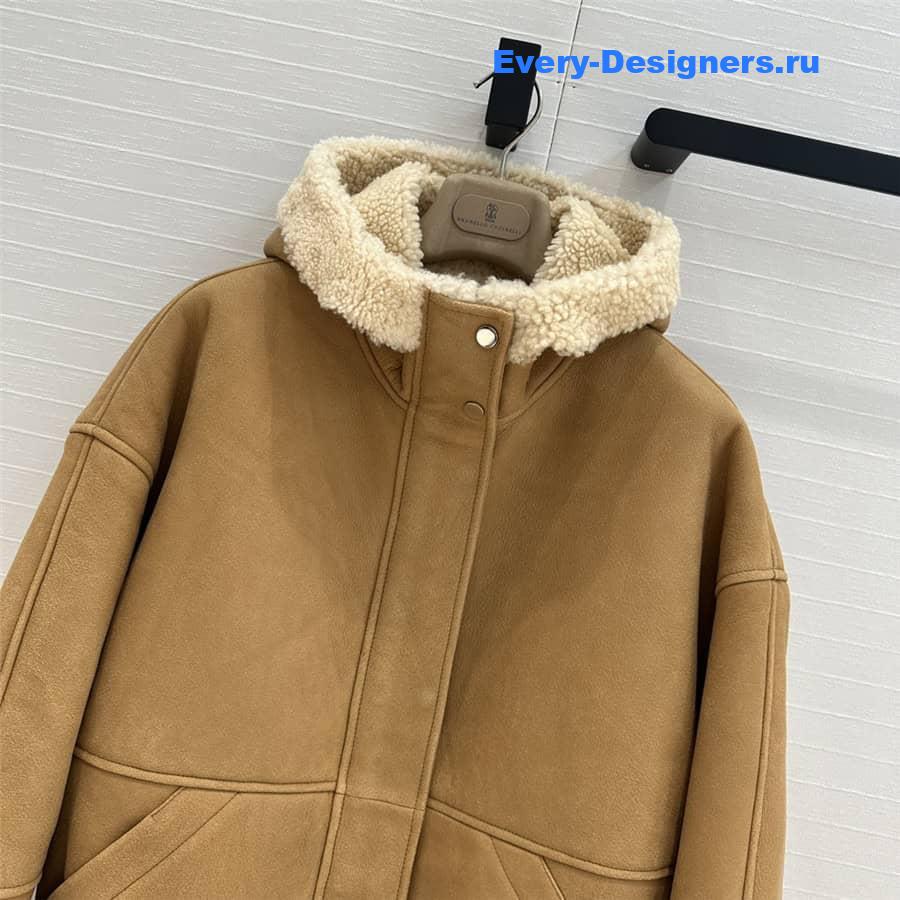 BC lambskin fur coat