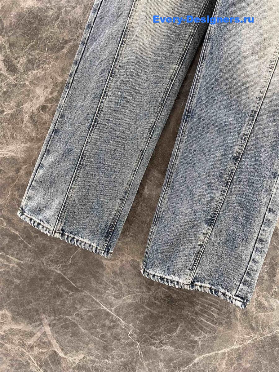 CC Waist Woven Bead Jeans