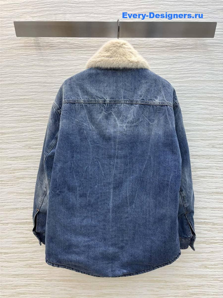Y51 quilted denim jacket