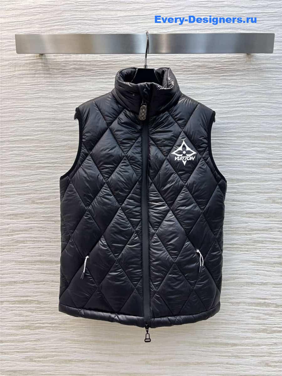 l0vis Vvtt0n lv quilted vest zipper jacket