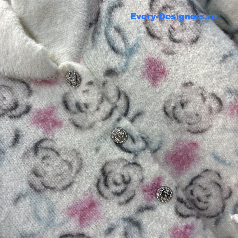 CC Stand Collar Knit Cardigan