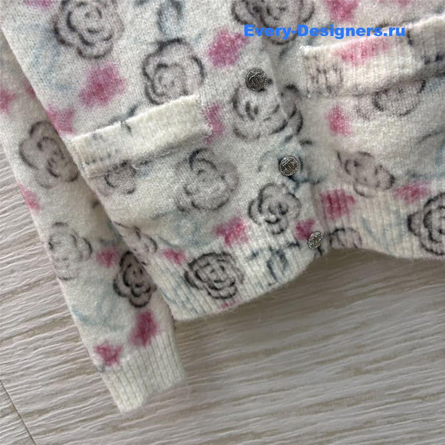 CC Stand Collar Knit Cardigan