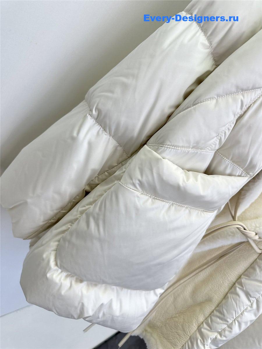 Pra*a patchwork lambswool down jacket