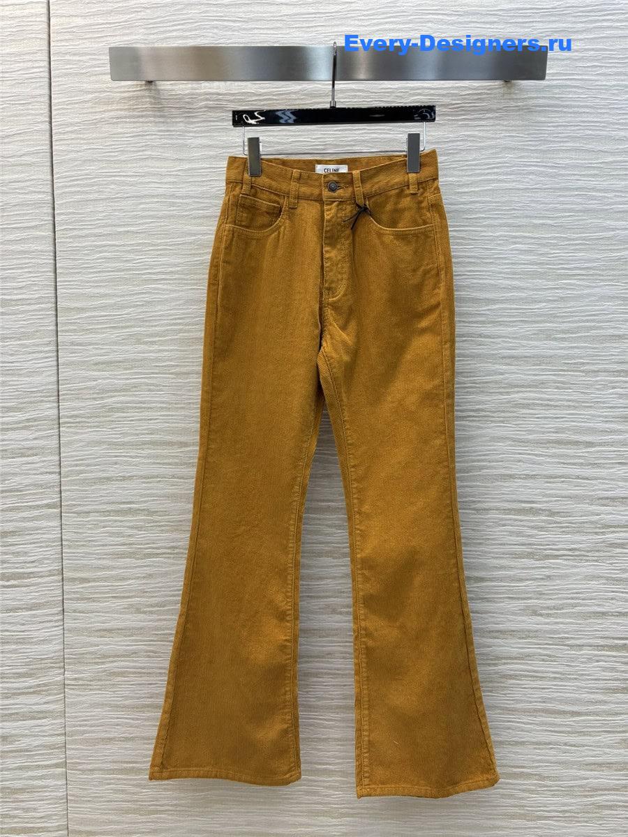 Ce1i*e corduroy straight pants