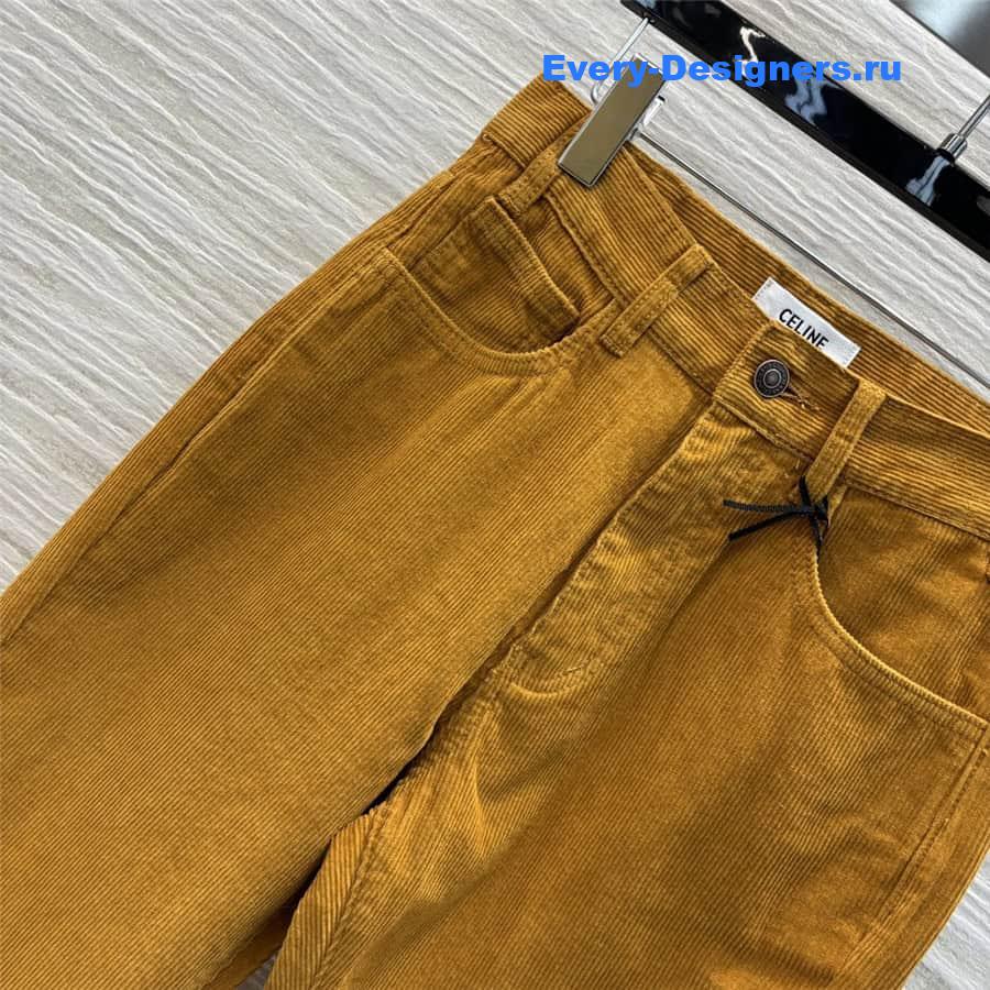 Ce1i*e corduroy straight pants
