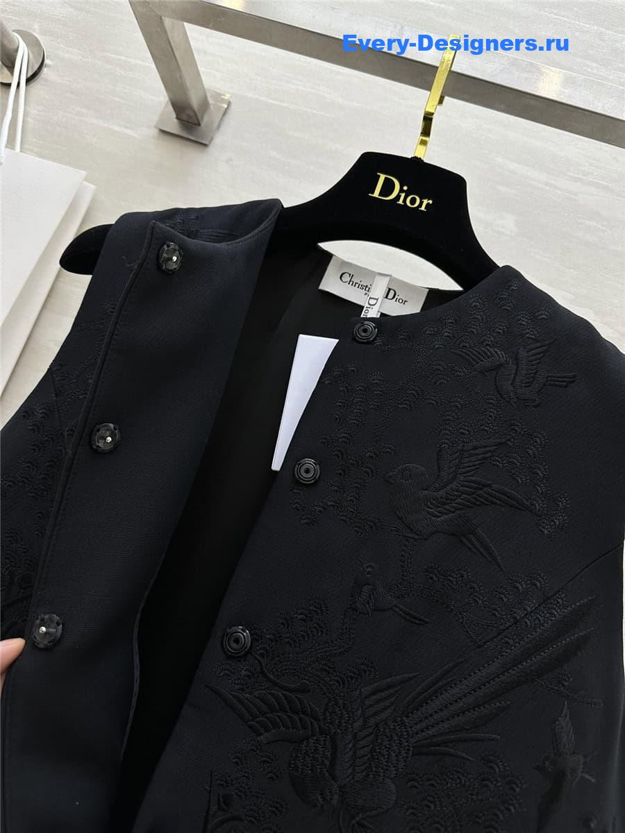 D10r embroidered silk vest