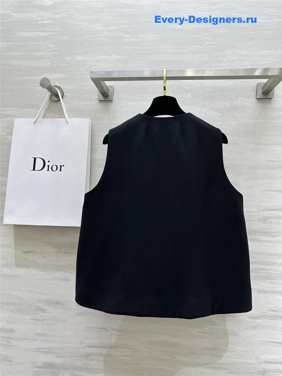 D10r embroidered silk vest