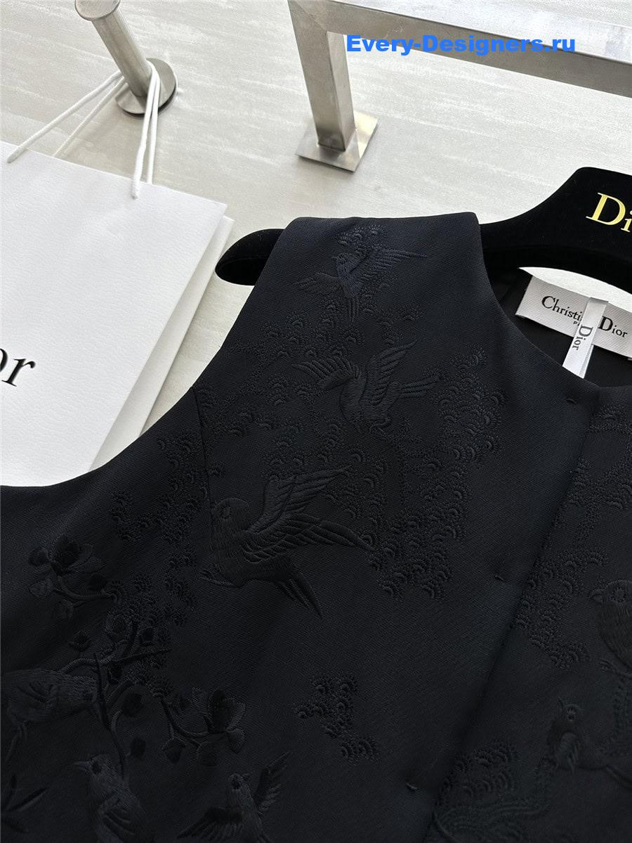 D10r embroidered silk vest