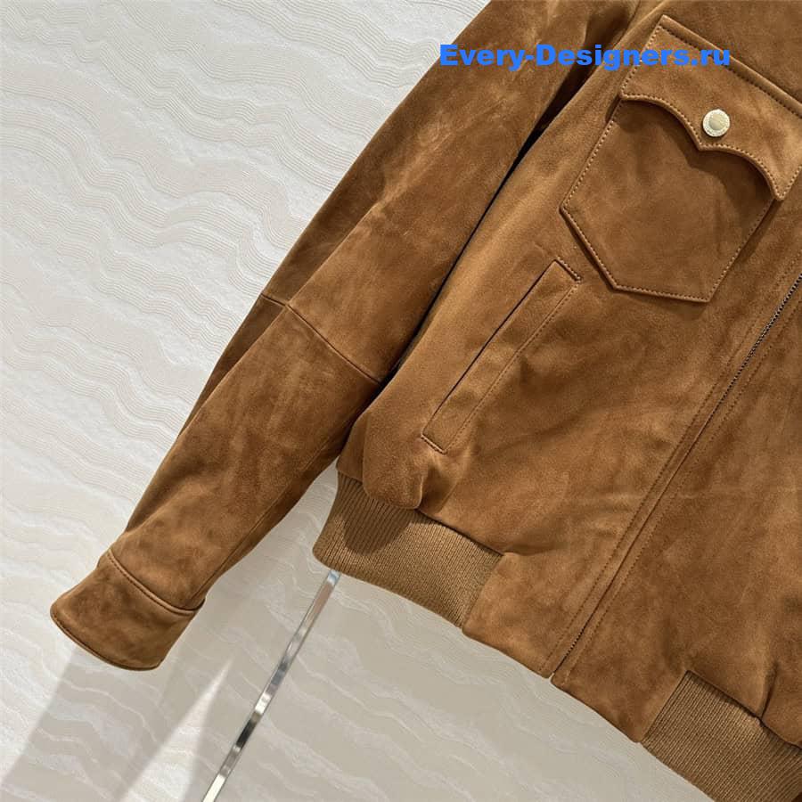 M1um1u suede jacket leather coat