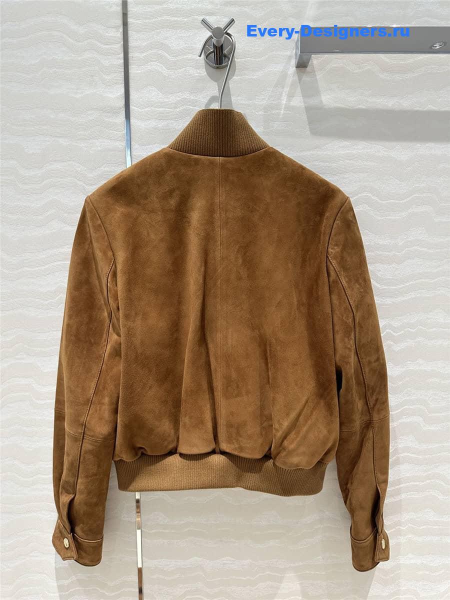 M1um1u suede jacket leather coat