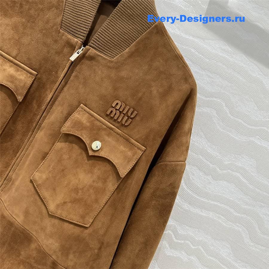 M1um1u jacket suede coat