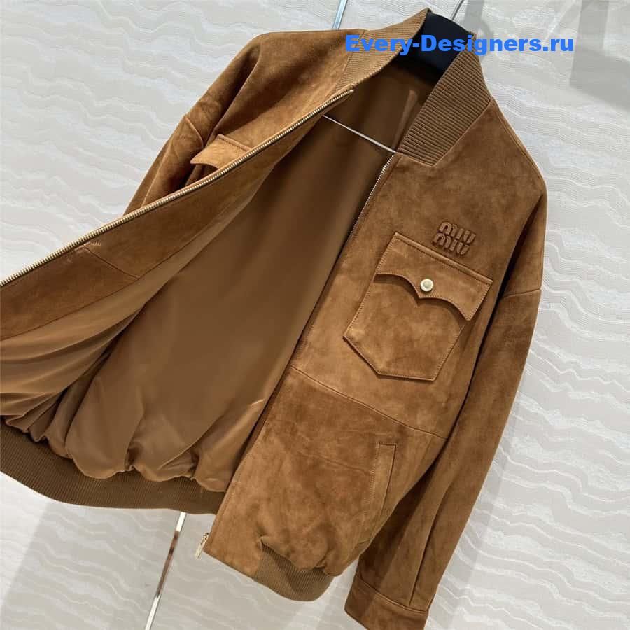 M1um1u jacket suede coat
