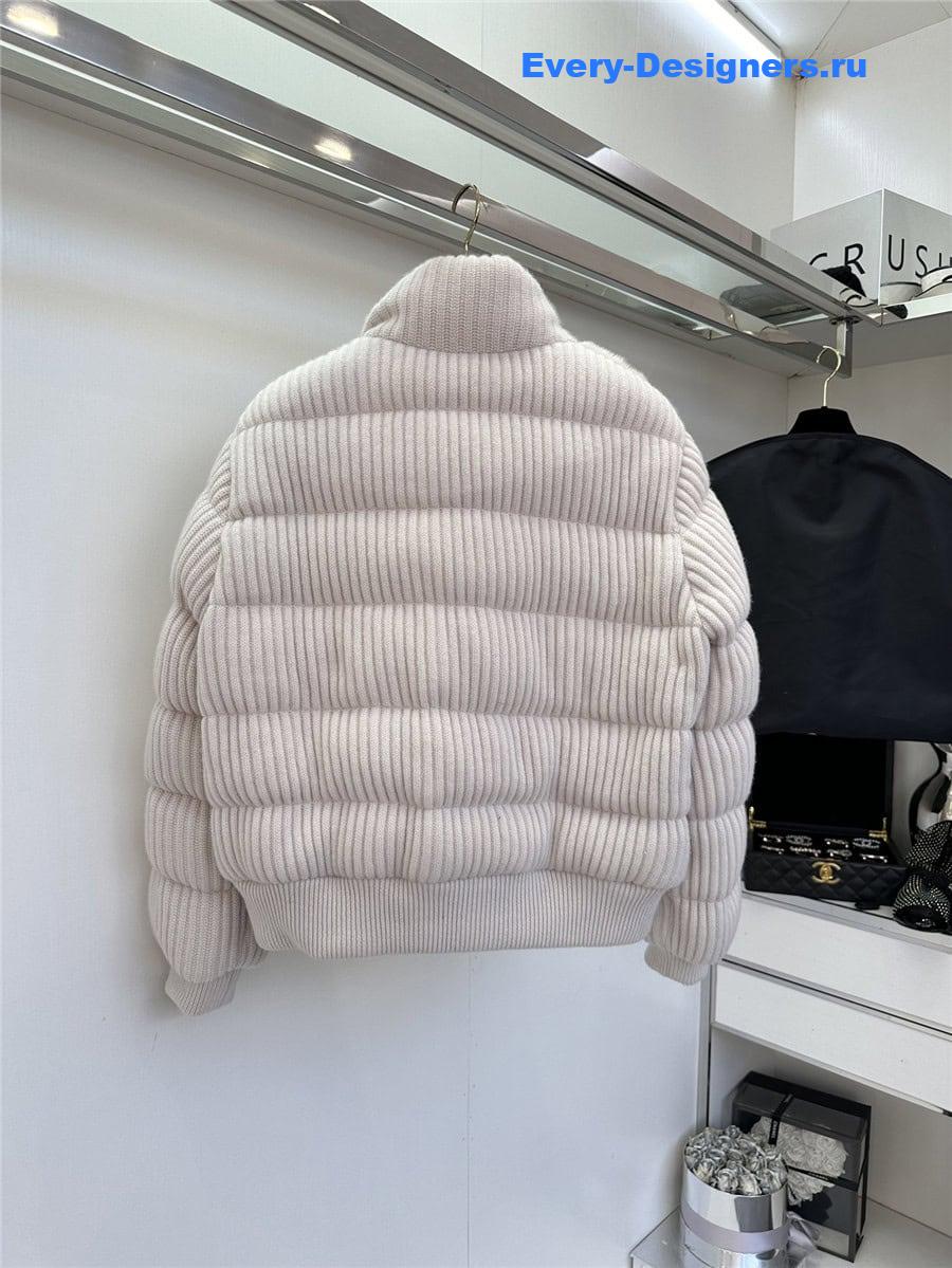 L0r0 P1ana cashmere knitted goose down jacket