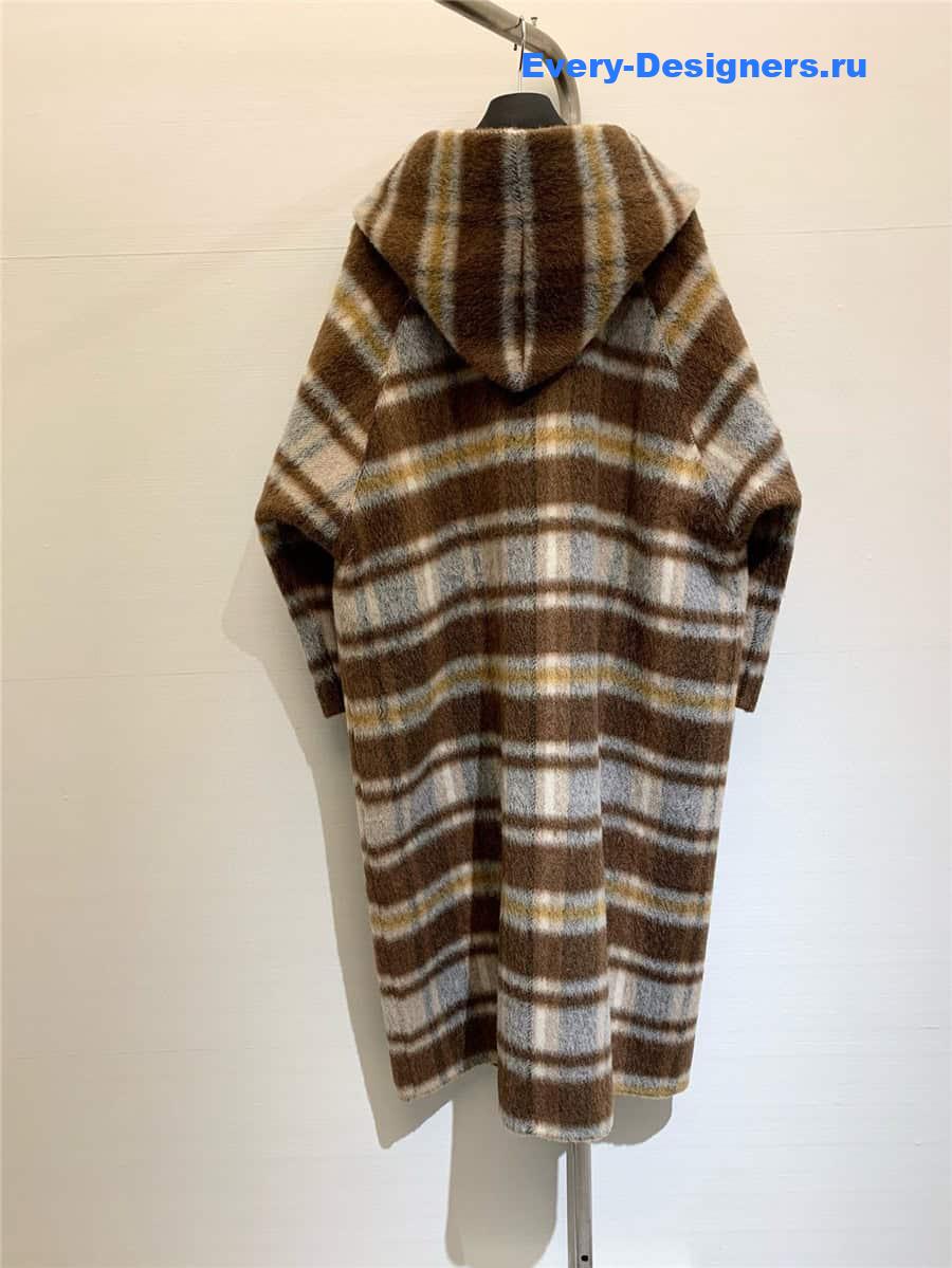 H**me5 hooded wool coat