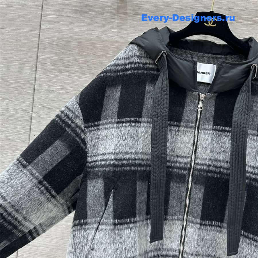 jil sander cashmere mid length coat