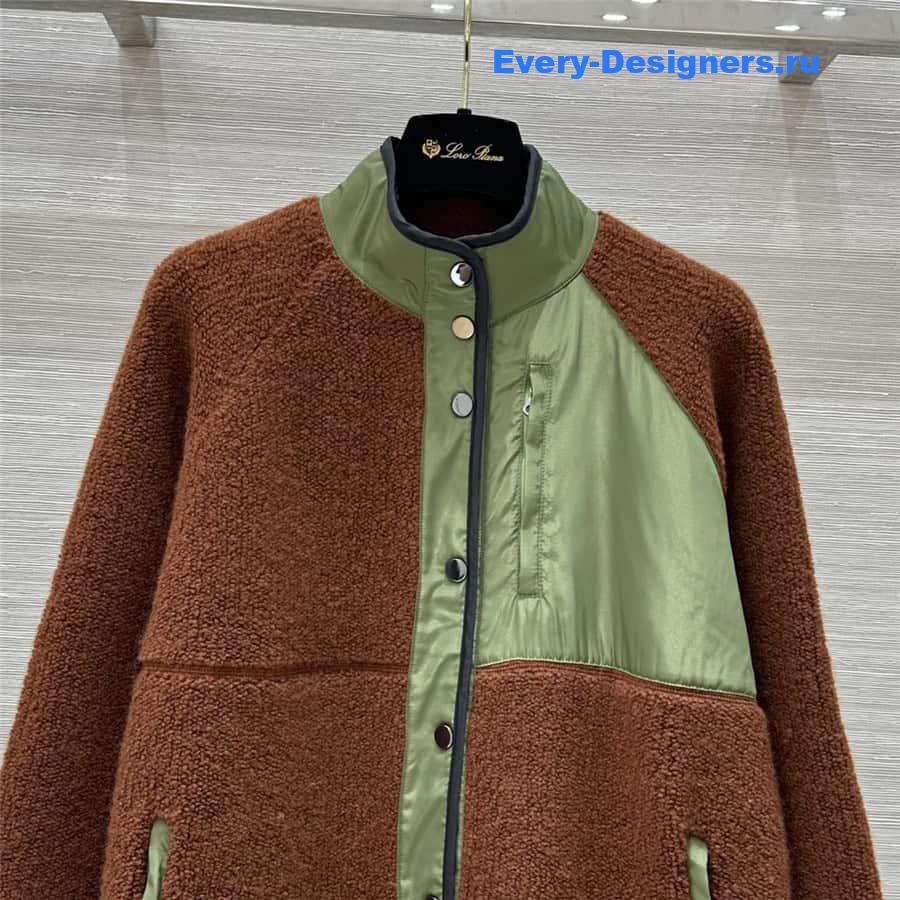 L0r0 P1ana curly cashmere coat