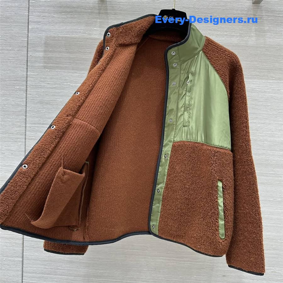 L0r0 P1ana curly cashmere coat