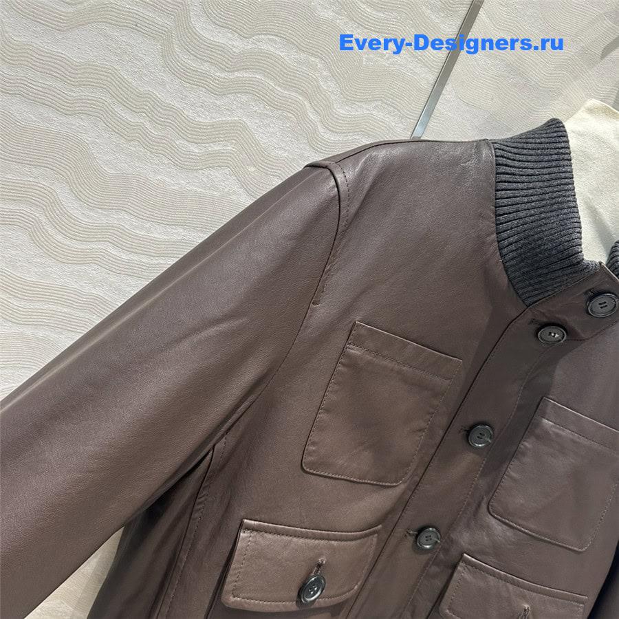 BC leather down jacket