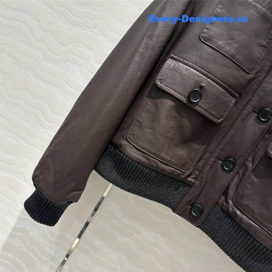 BC leather down jacket