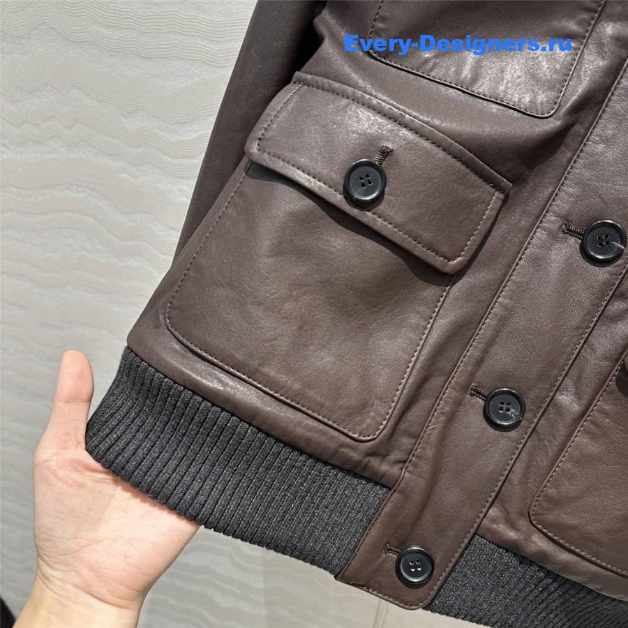 BC leather down jacket