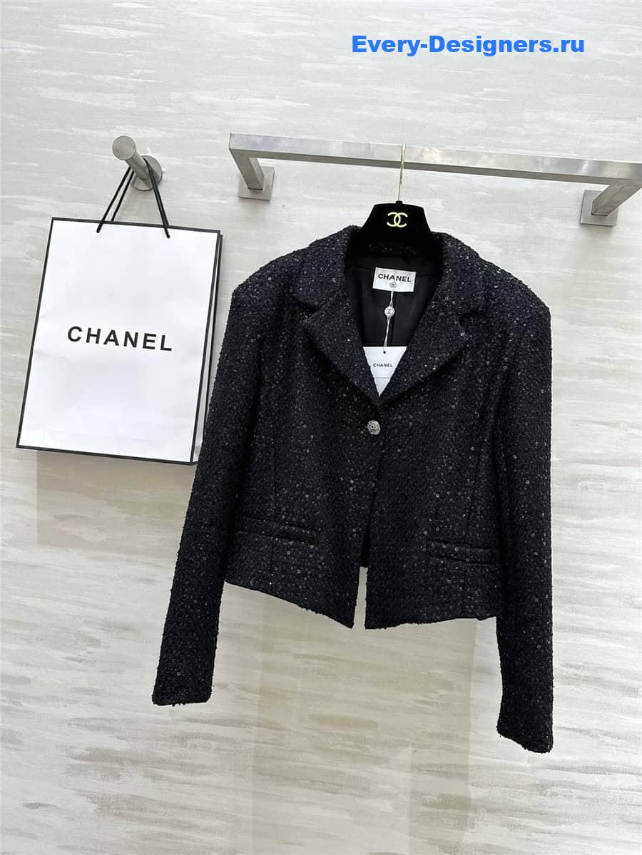 CC sequined woven jacket