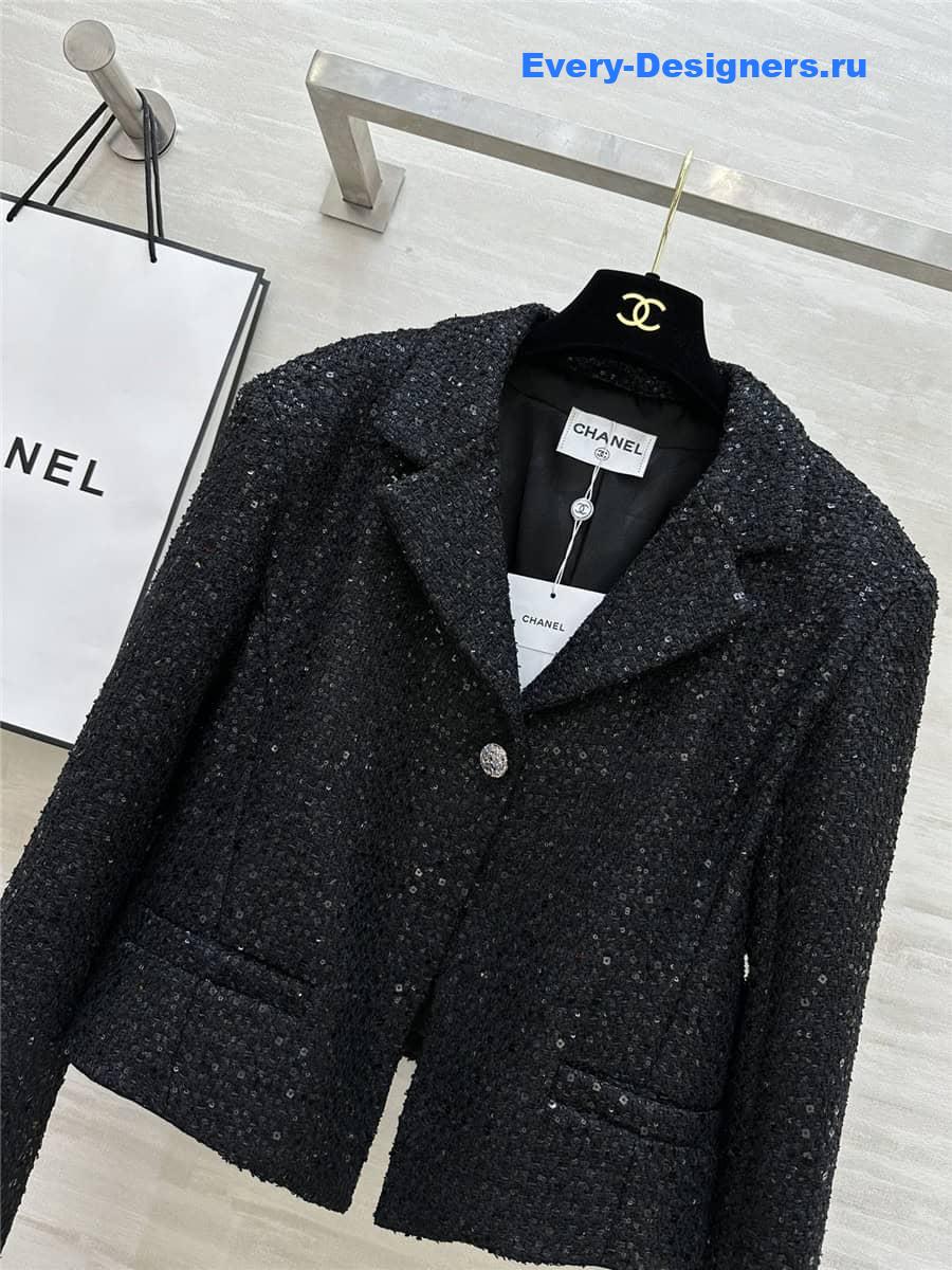 CC sequined woven jacket