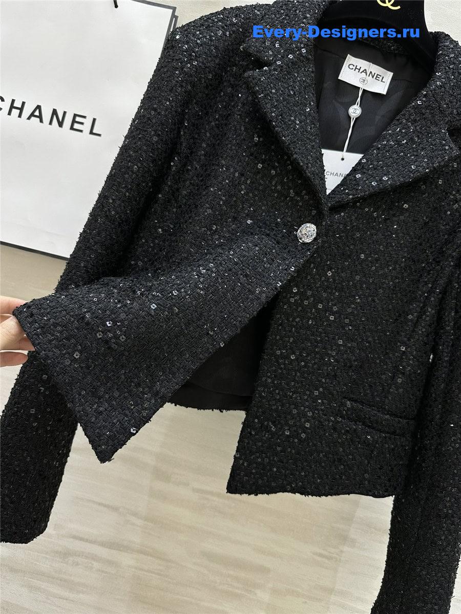 CC sequined woven jacket