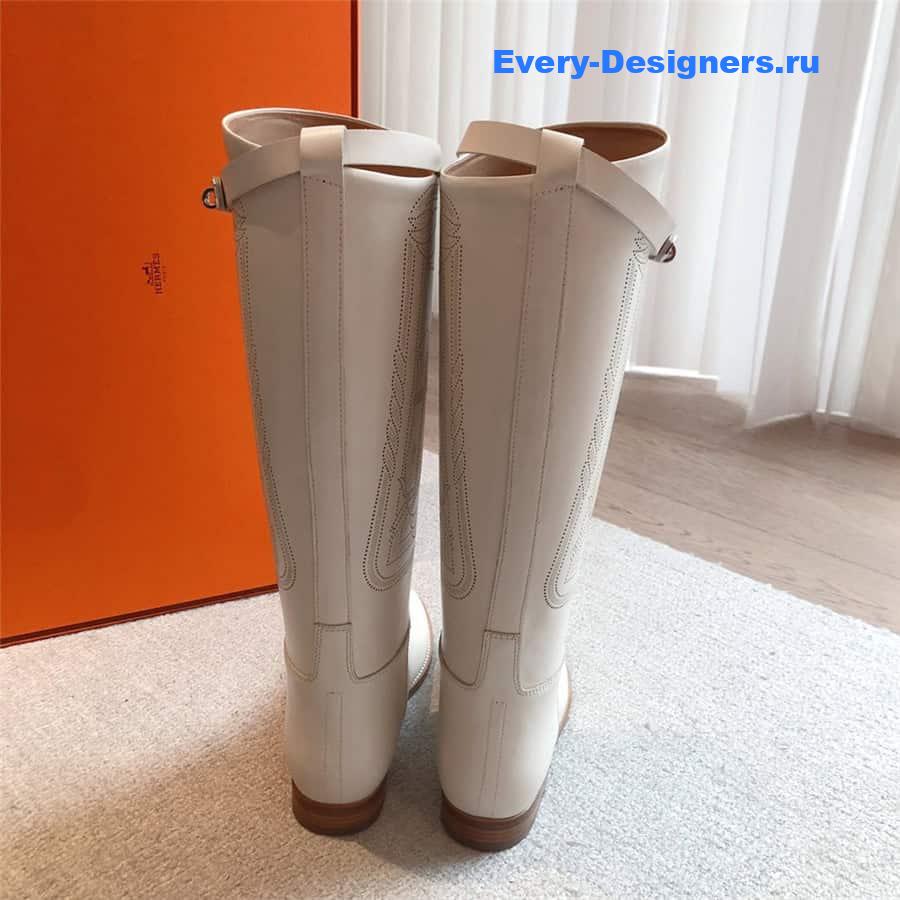 H**me5 white jumping boots