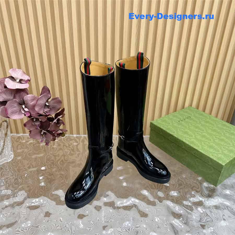 Gvc*1 women’s slim horsebit boot black