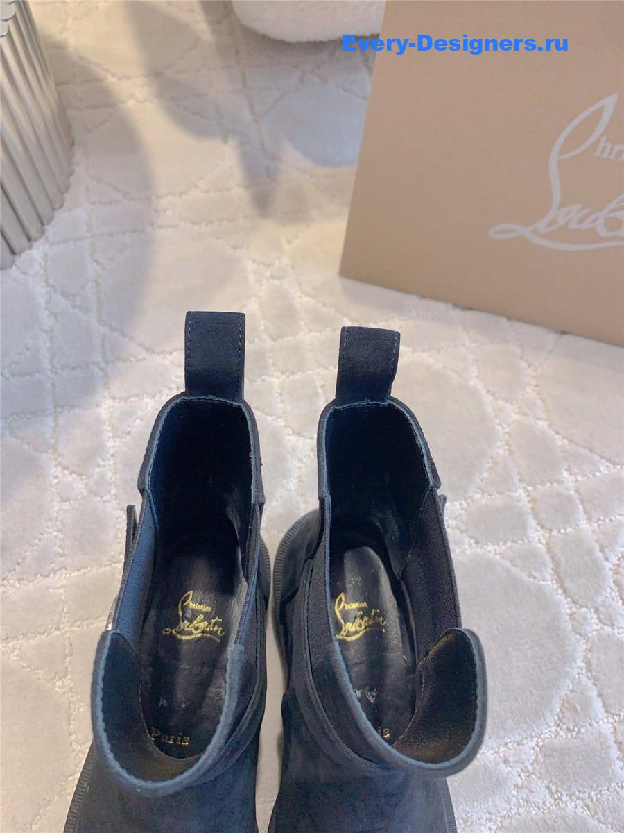 Chr1st1an louboutin chelsea suede ankle boots