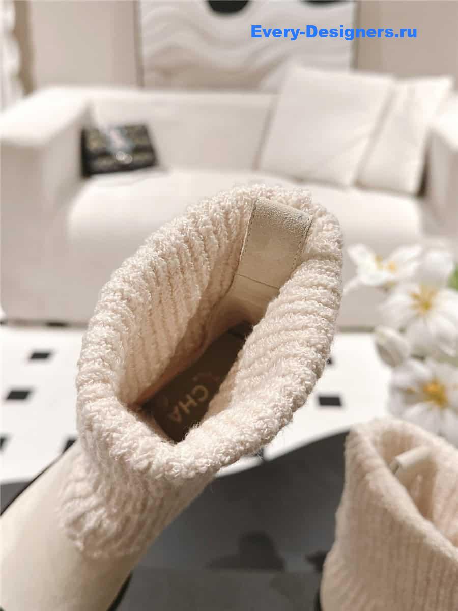 Ch**el suede sock ankle boots