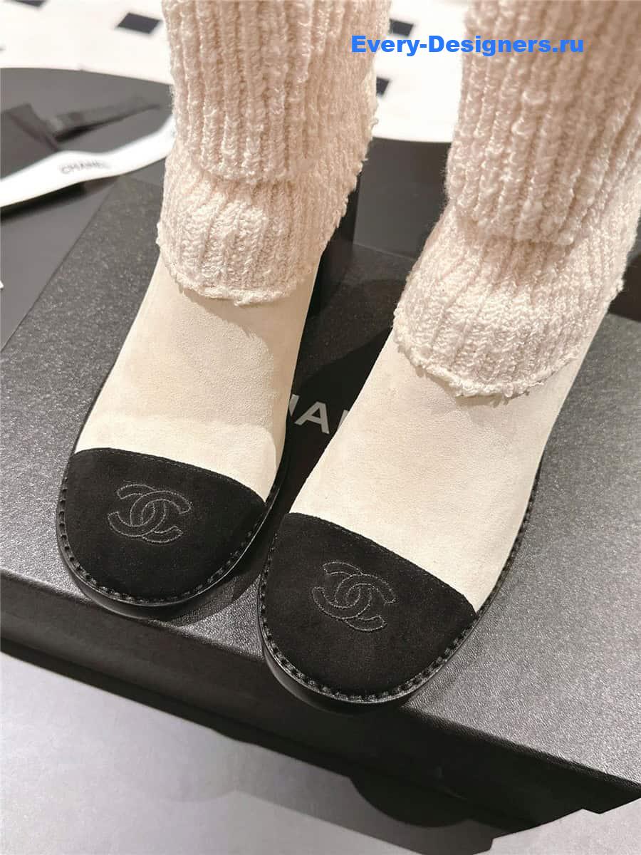 Ch**el suede sock ankle boots