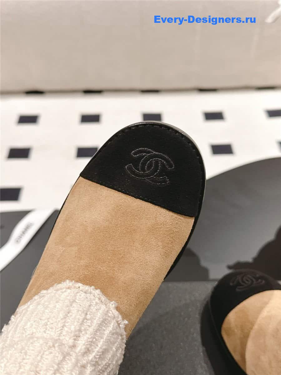 Ch**el brown suede sock ankle boots