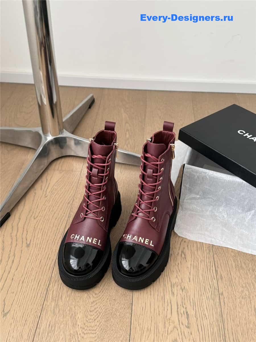 Ch**el platform high top ankle boots