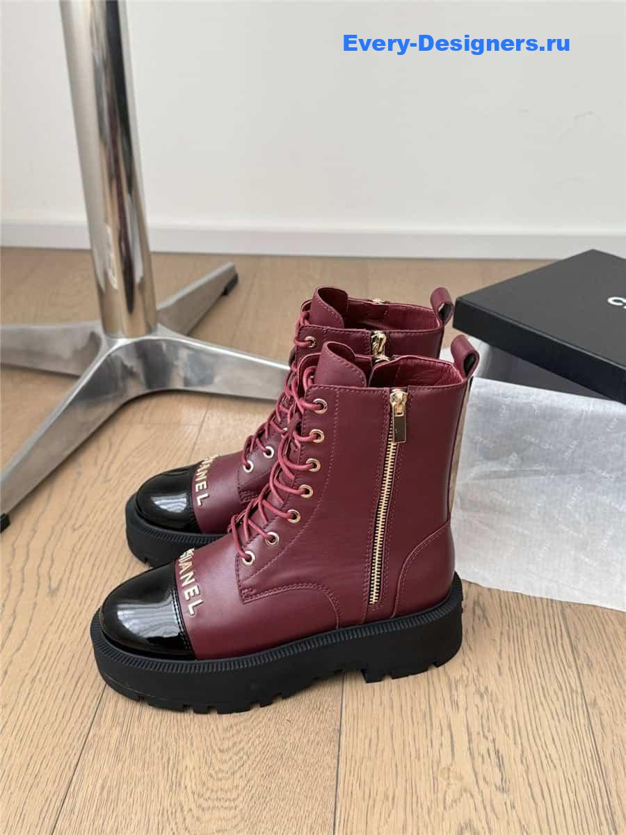 Ch**el platform high top ankle boots