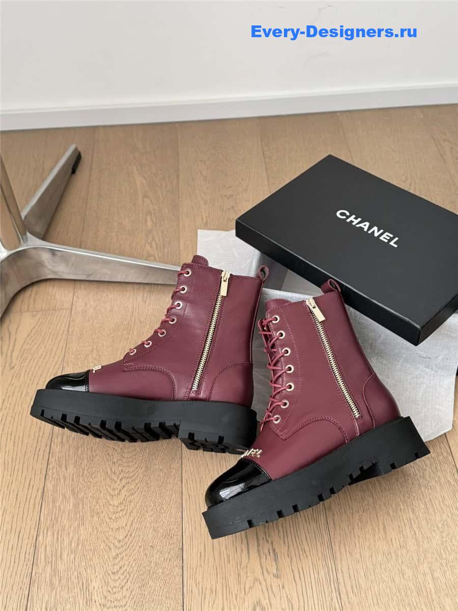 Ch**el platform high top ankle boots