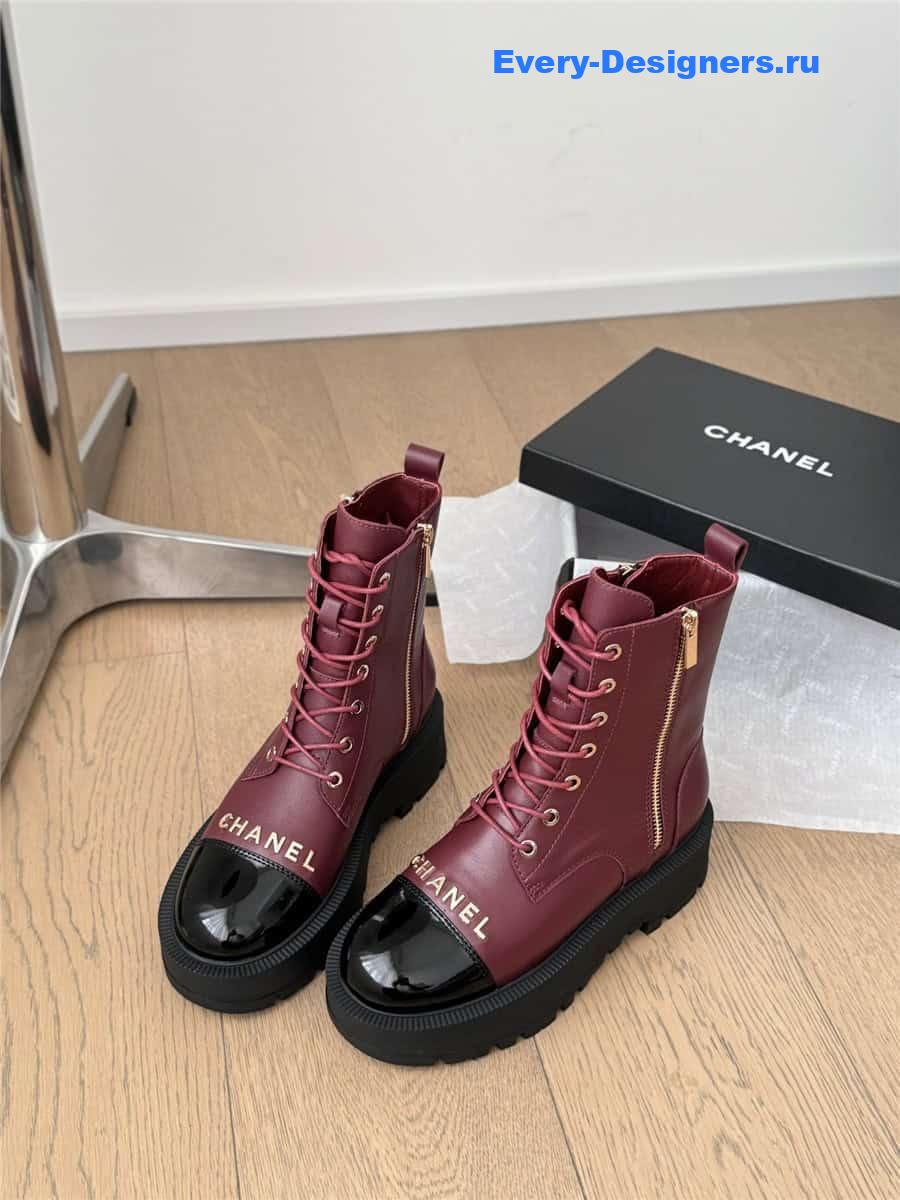 Ch**el platform high top ankle boots
