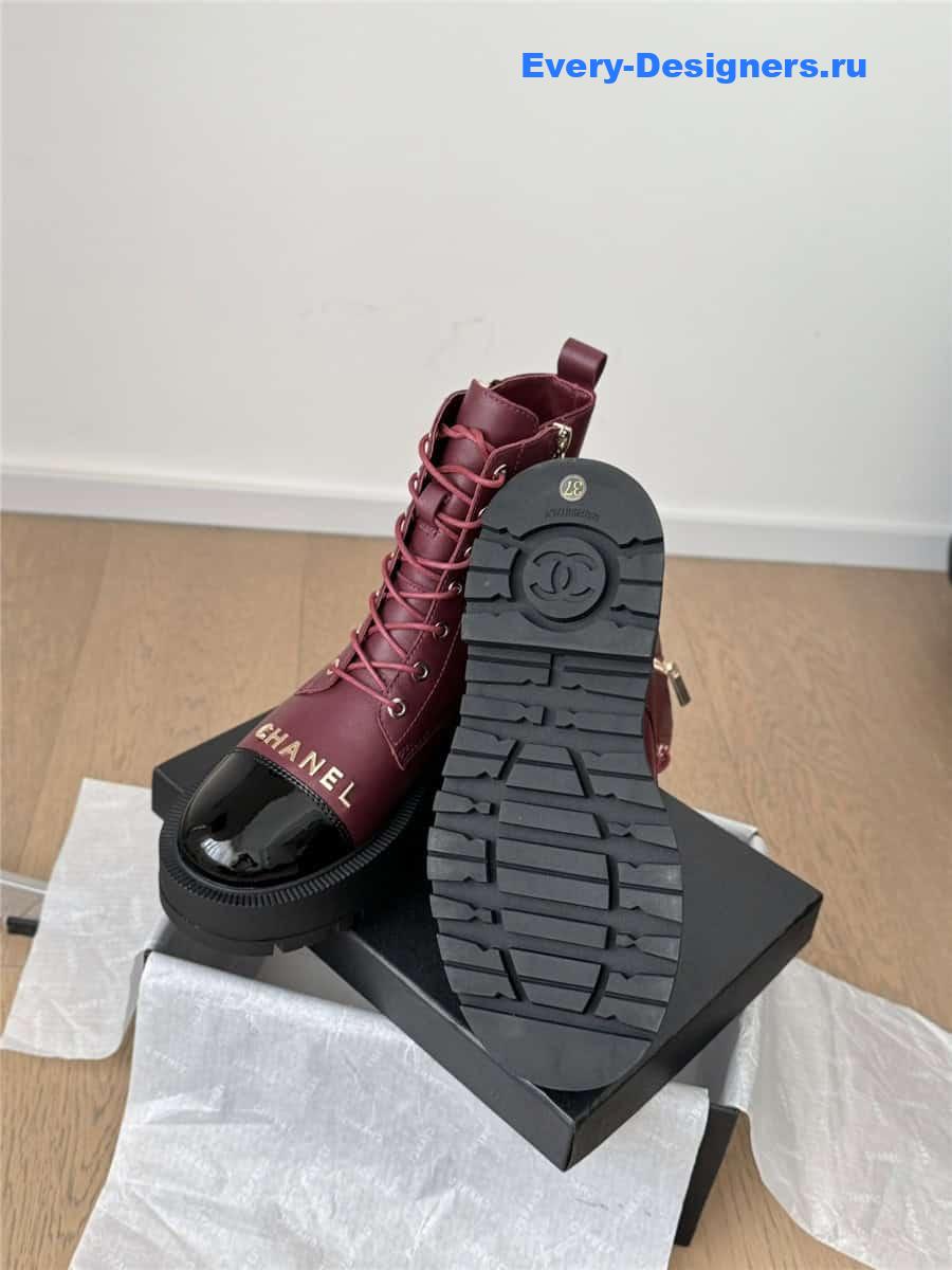 Ch**el platform high top ankle boots