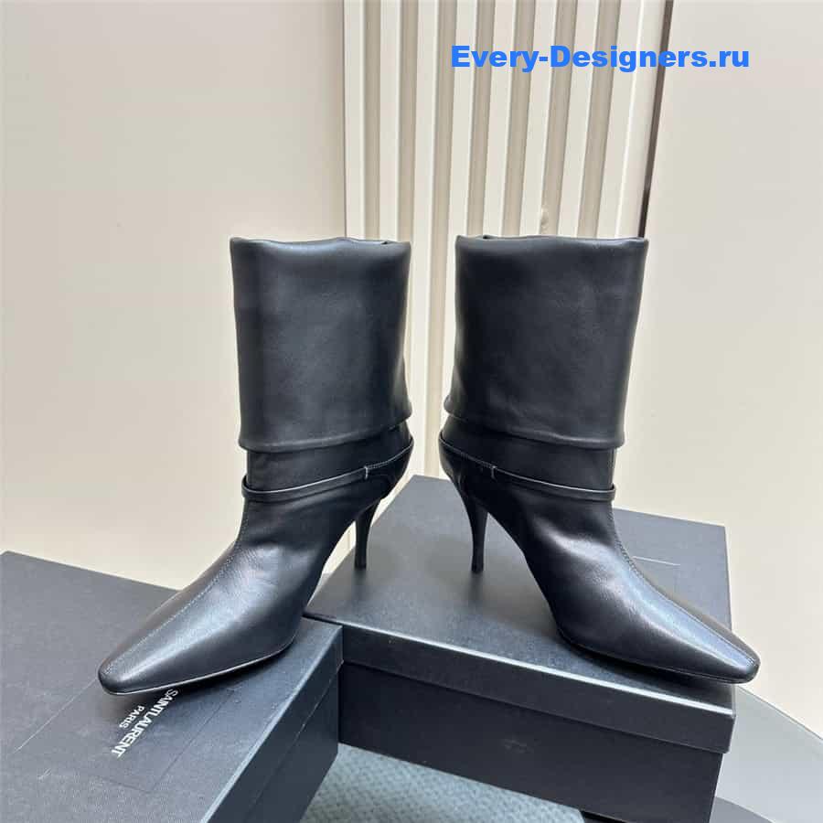Y51 side zipper ankle boots