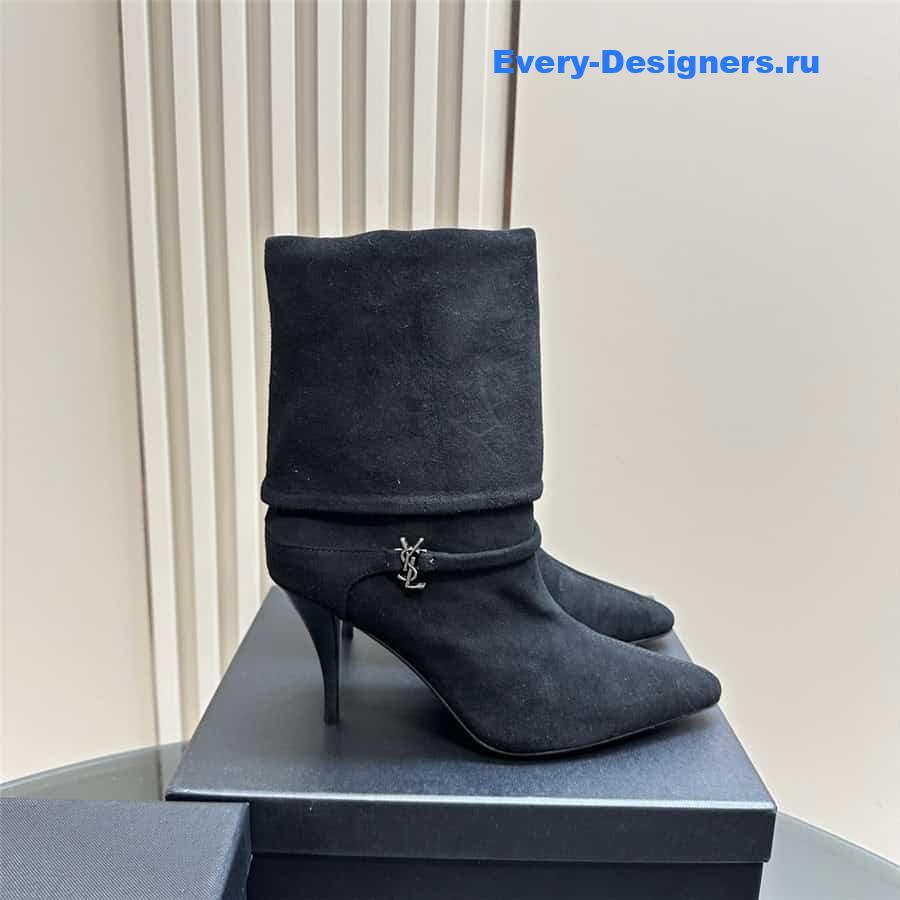 Y51 side zipper ankle boots