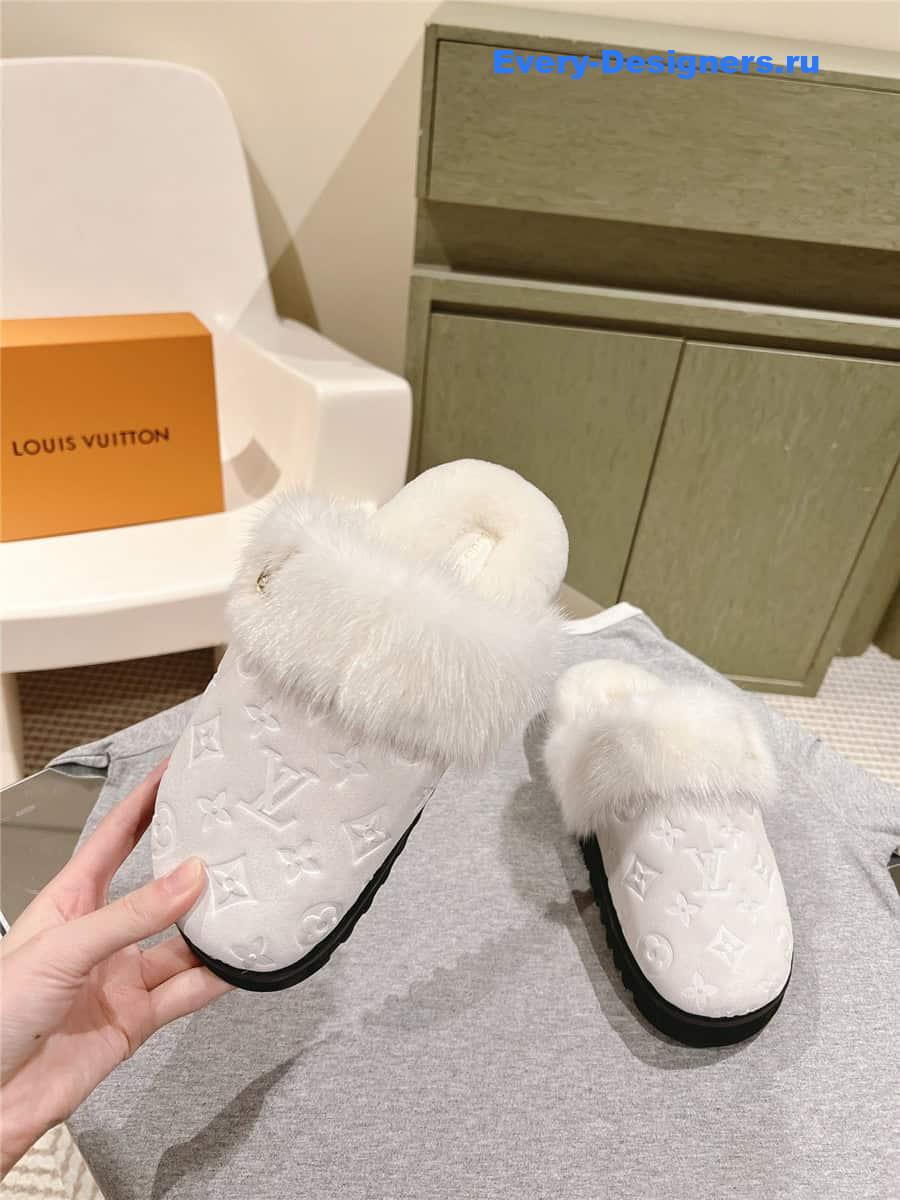 l0vis Vvtt0n lv flat mink slippers