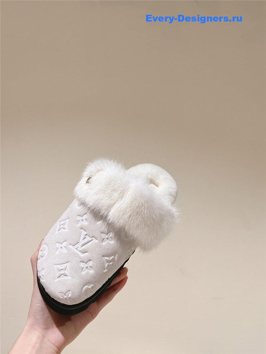 l0vis Vvtt0n lv flat mink slippers