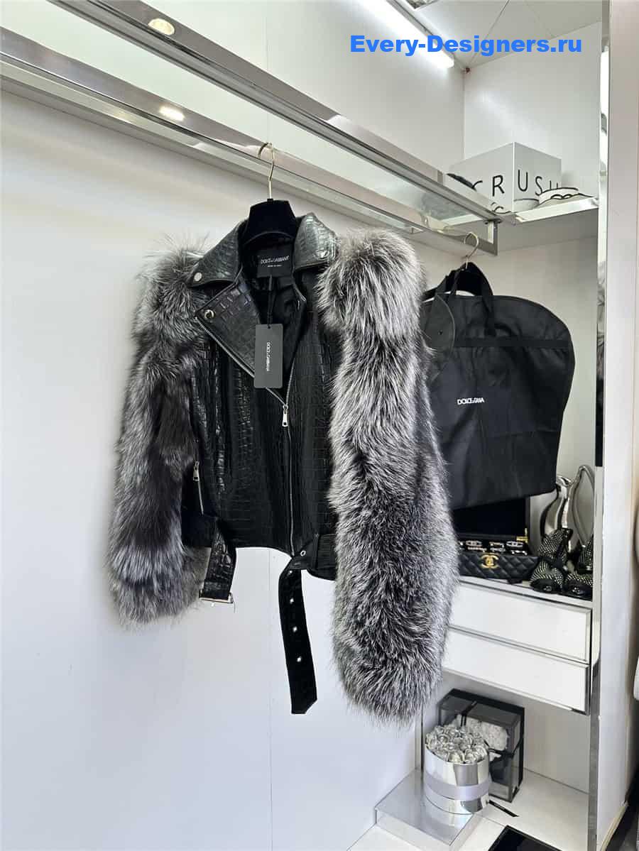 Dolce & Gabbana d&g fur coat