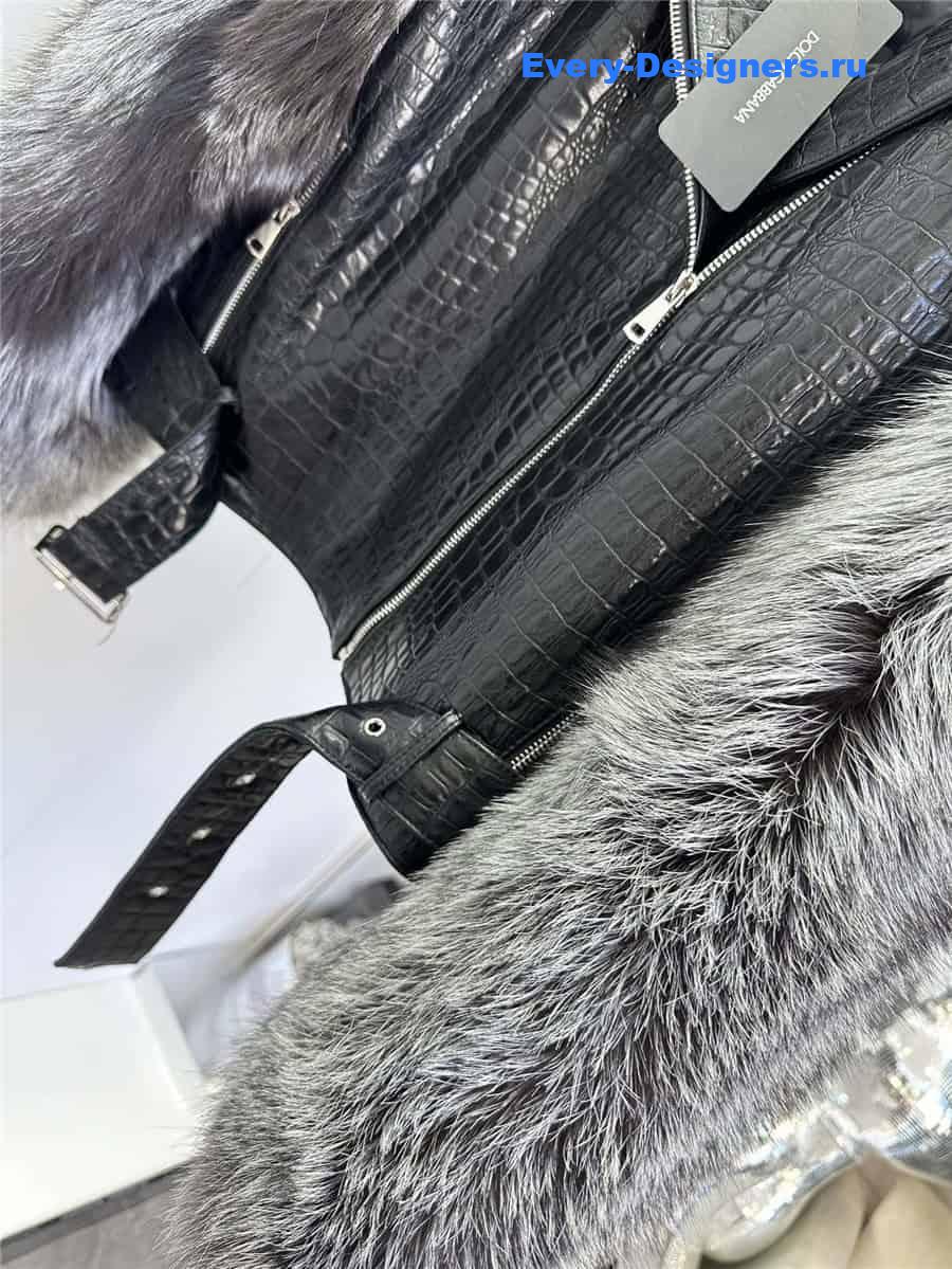 Dolce & Gabbana d&g fur coat