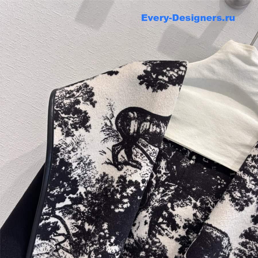 D10r hooded short wool coat